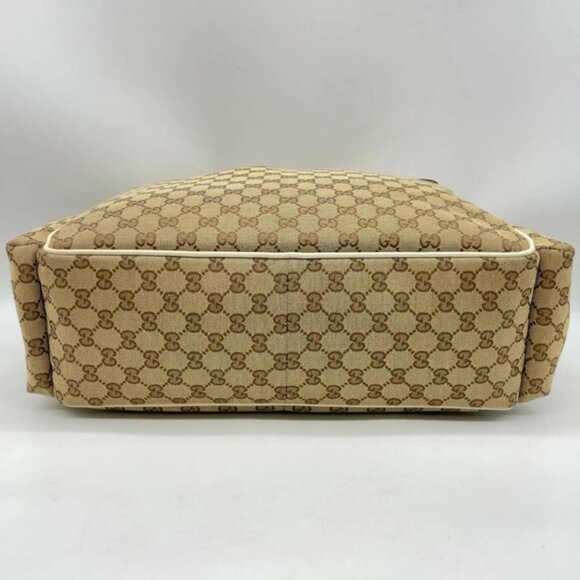 Gucci GG Canvas Sherry Line Beige/Ivory Shoulder Bag 329-050925 - Picture 7 of 16
